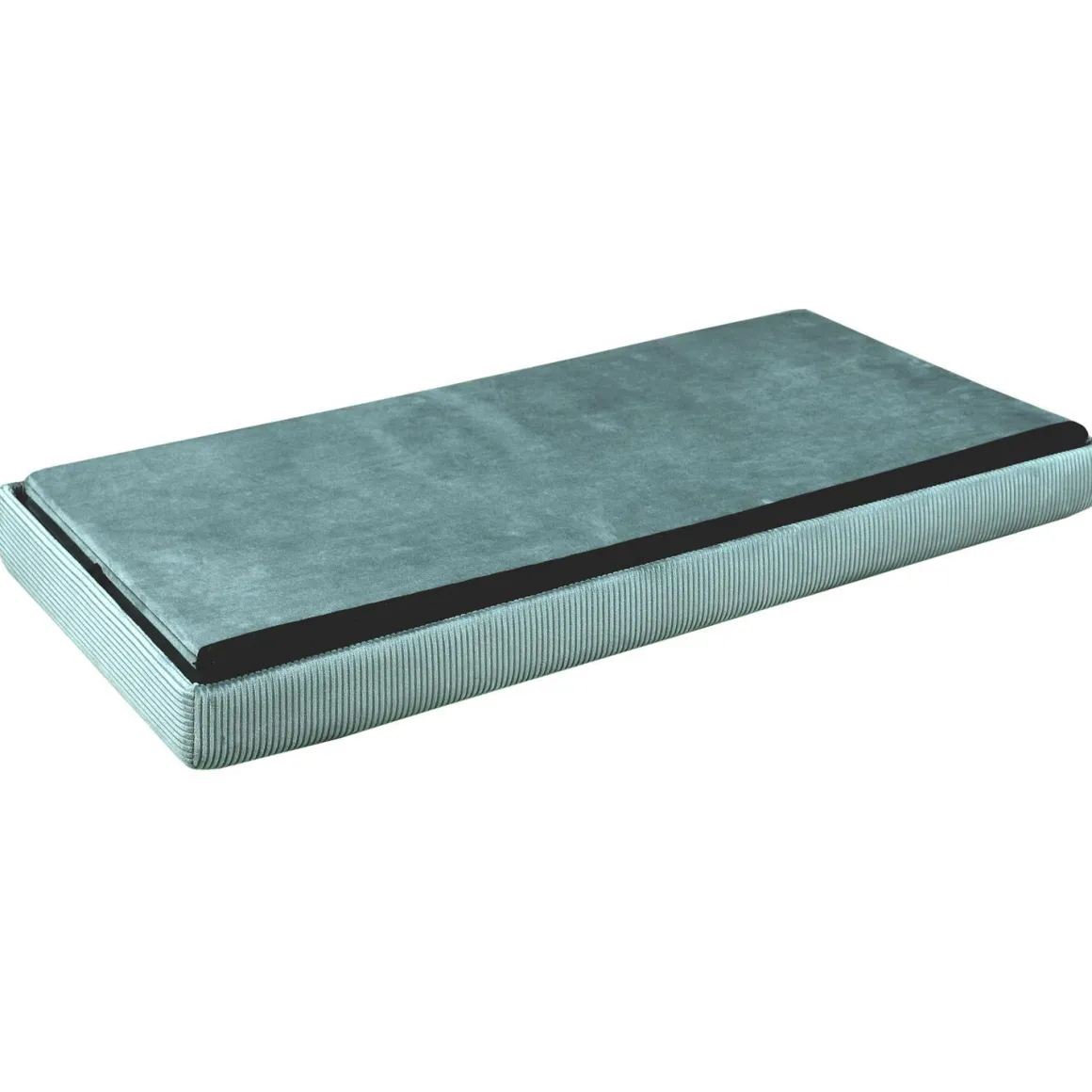 COFFRE BANC PLIABLE VELOURS COTELE GIULIA BLEU