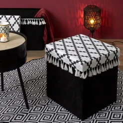 COFFRE POUF PLIABLE AVEC PAMPILLE MIRAGE