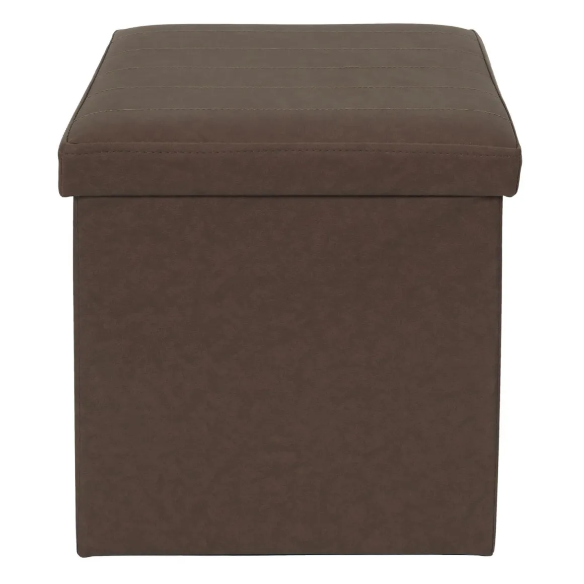 COFFRE POUF PLIABLE MARRON