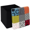 COFFRE POUF PLIABLE PATCHWORK