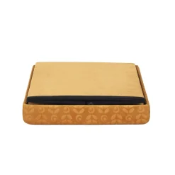 COFFRE POUF PLIABLE RETRO MOUTARDE