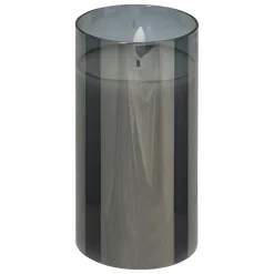 COFFRET 3 BOUGIES LED VERRE SENA NOIR