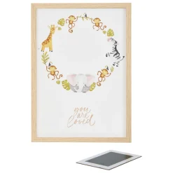 COFFRET CADRE EMPREINTE JUNGLE AVEC TAMPON 31.6X22.6CM