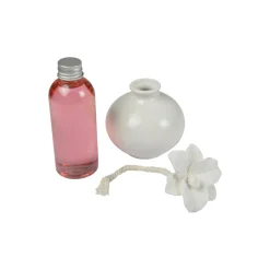 COFFRET DIFFUSEUR ET FLEUR CERAMIQUE 100ML ORCHIDEE