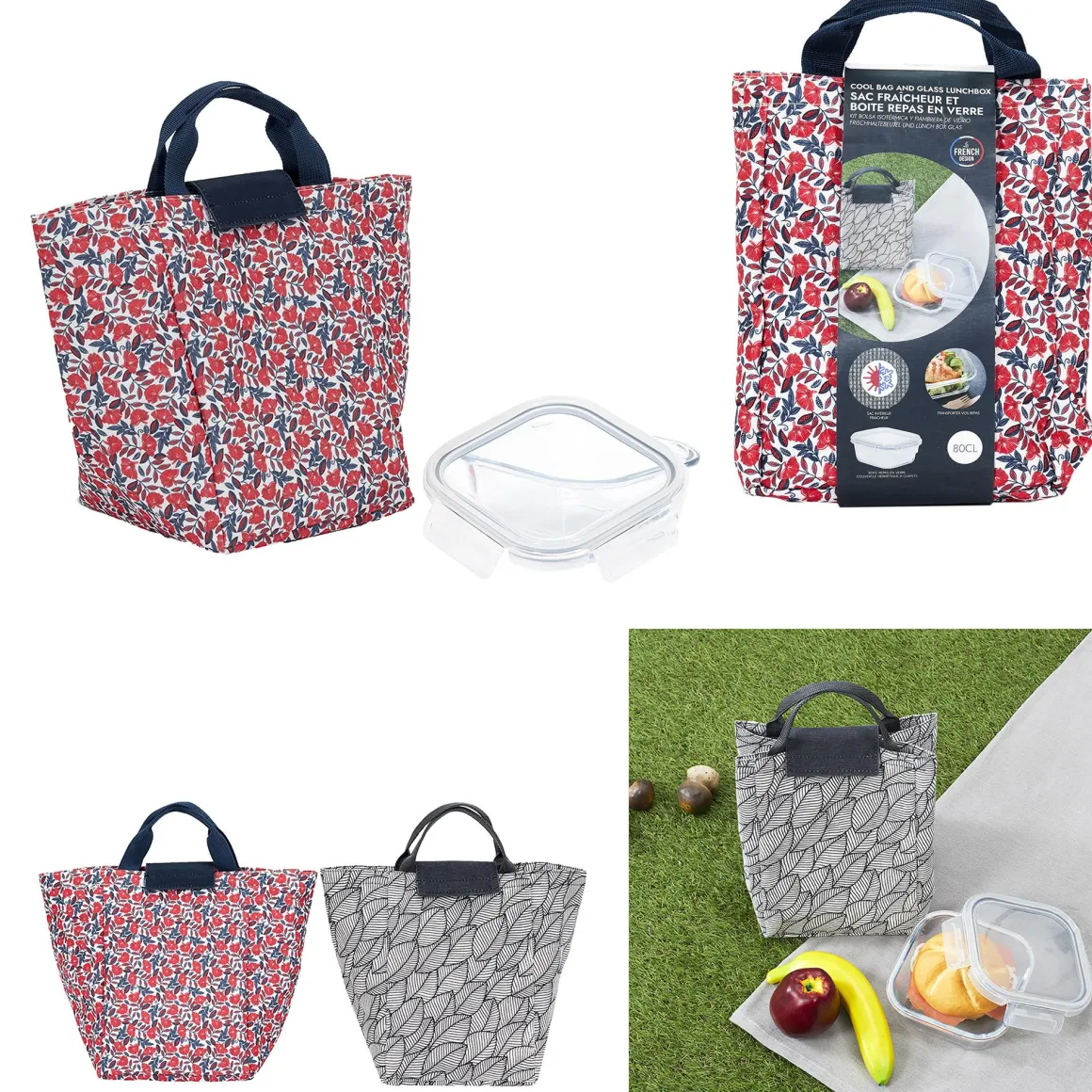 COFFRET SAC FRAICHEUR ET LUNCH BOX VERRE 80CL