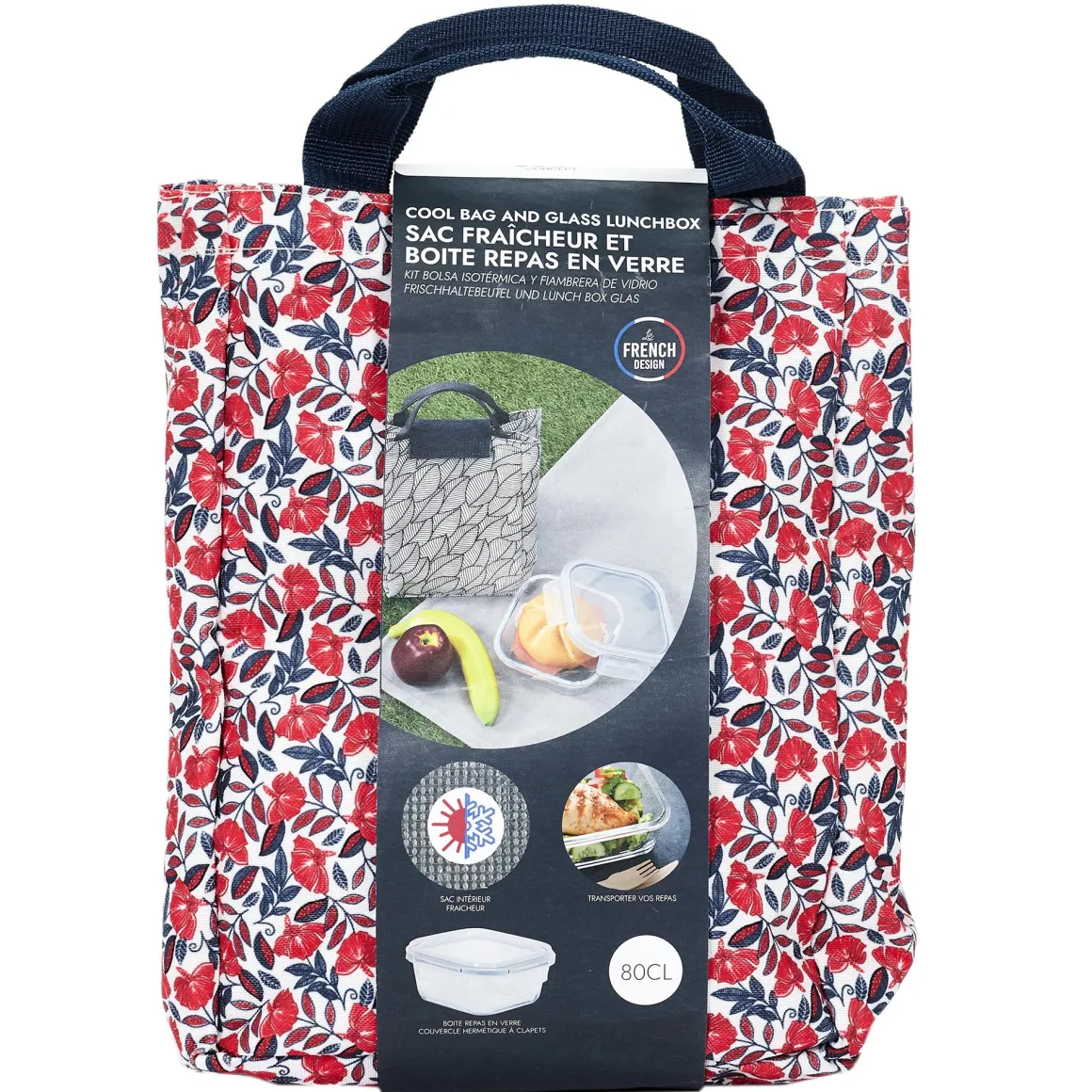 COFFRET SAC FRAICHEUR ET LUNCH BOX VERRE 80CL