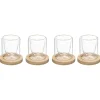 COFFRET 4 TASSES CLEA BAMBOU 8CL