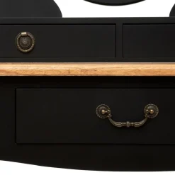 COIFFEUSE 3 TIROIR NOIR CHRYSA