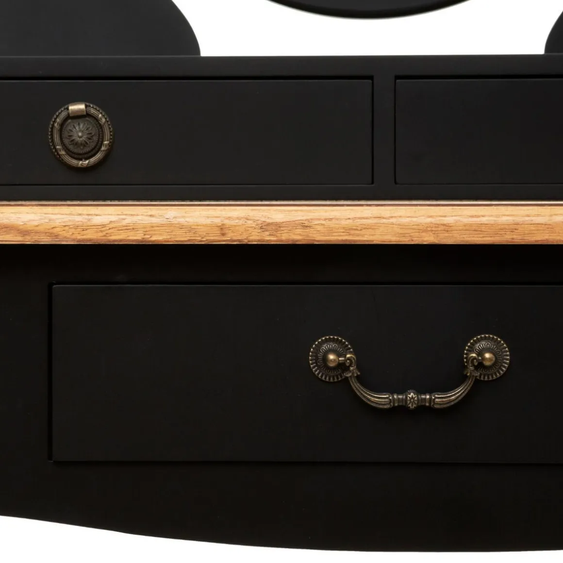 COIFFEUSE 3 TIROIR NOIR CHRYSA