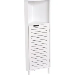 COLONNE D ANGLE MDF 1 NICHE 1 PORTE 1 ETAGERE MIAMI