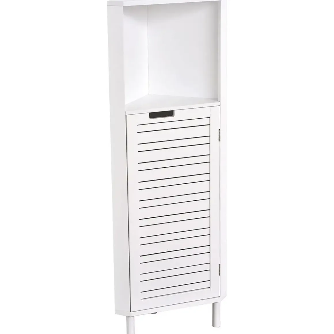 COLONNE D ANGLE MDF 1 NICHE 1 PORTE 1 ETAGERE MIAMI