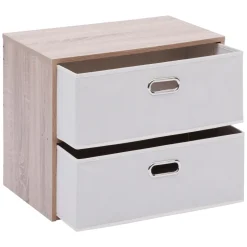 COMMODE 2 TIROIRS DRESS UP BEIGE D.50X30X40CM