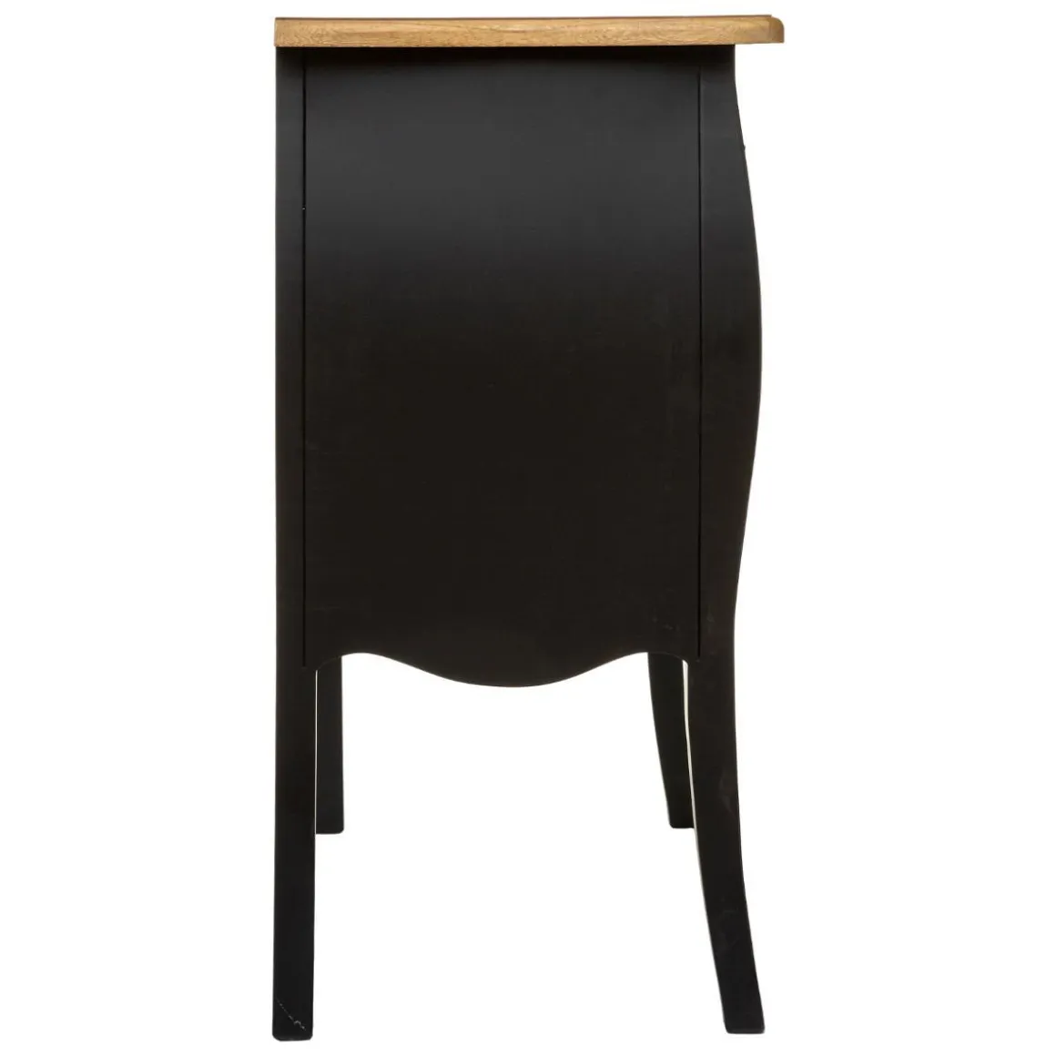 COMMODE 3 TIROIRS NOIR CHRYSA