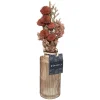 COMPOSIITON FLEUR SECHEE VASE VERRE WONDER