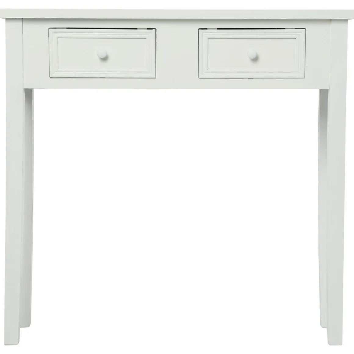 CONSOLE 2 TIROIRS BLANC CHARME