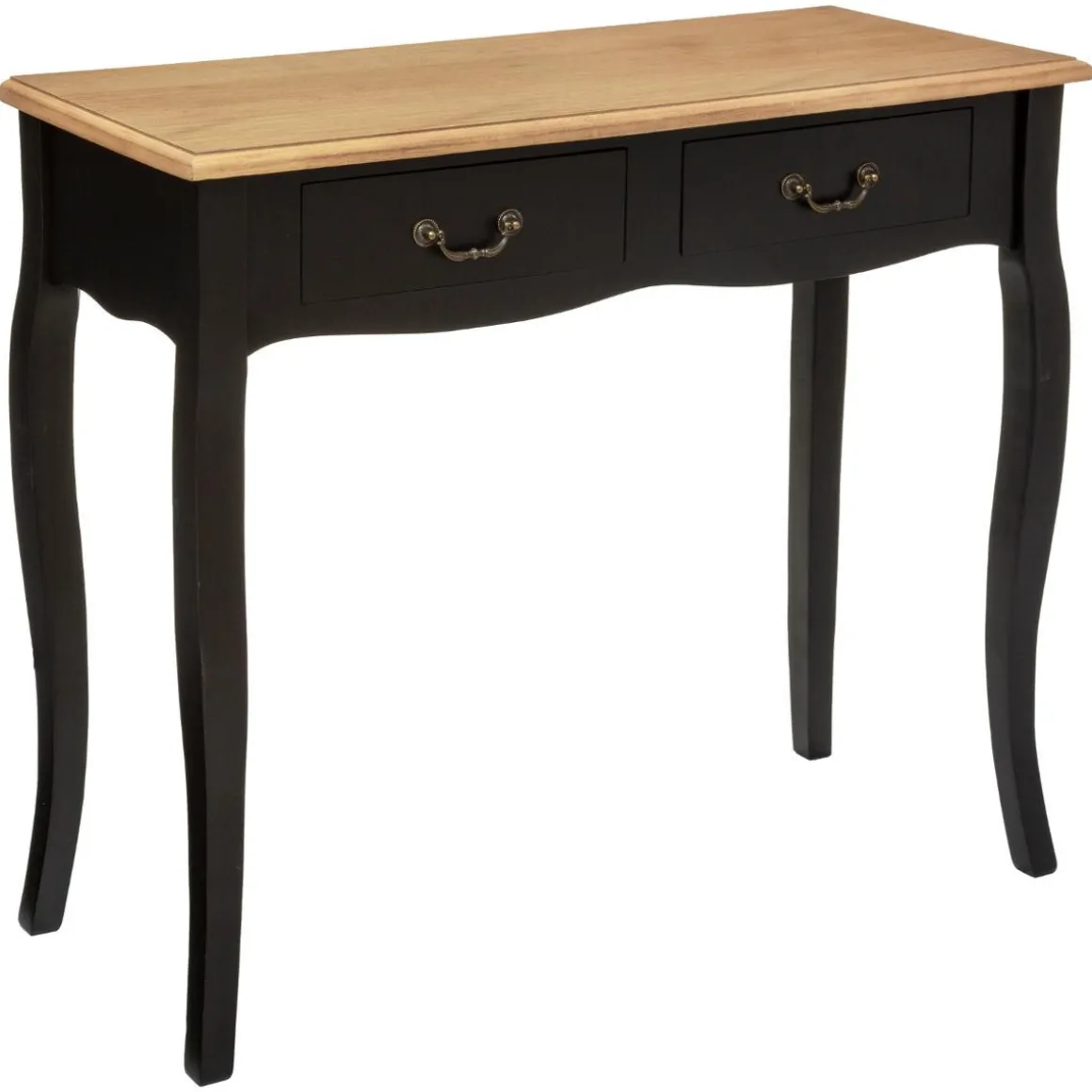 CONSOLE 2 TIROIRS NOIR CHRYSA