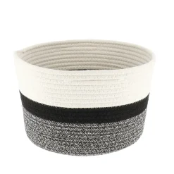 CORBEILLE D.25X16CM NATUREL NOIRCHINE