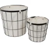 CORBEILLE FILAIRE ET DOUBLURE 34 X 35 CM GM