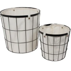 CORBEILLE FILAIRE ET DOUBLURE 34 X 35 CM GM
