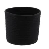 CORBEILLE NOIR CHINE D.19X16CM