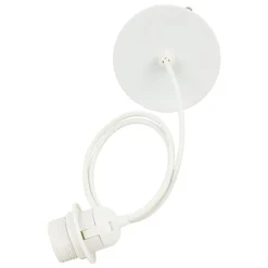 CORDON ELECTRIQUE METAL NOE BLANC L.80CM