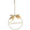 COURONNE A SUSPENDRE WELCOME METAL DORE PAMPA