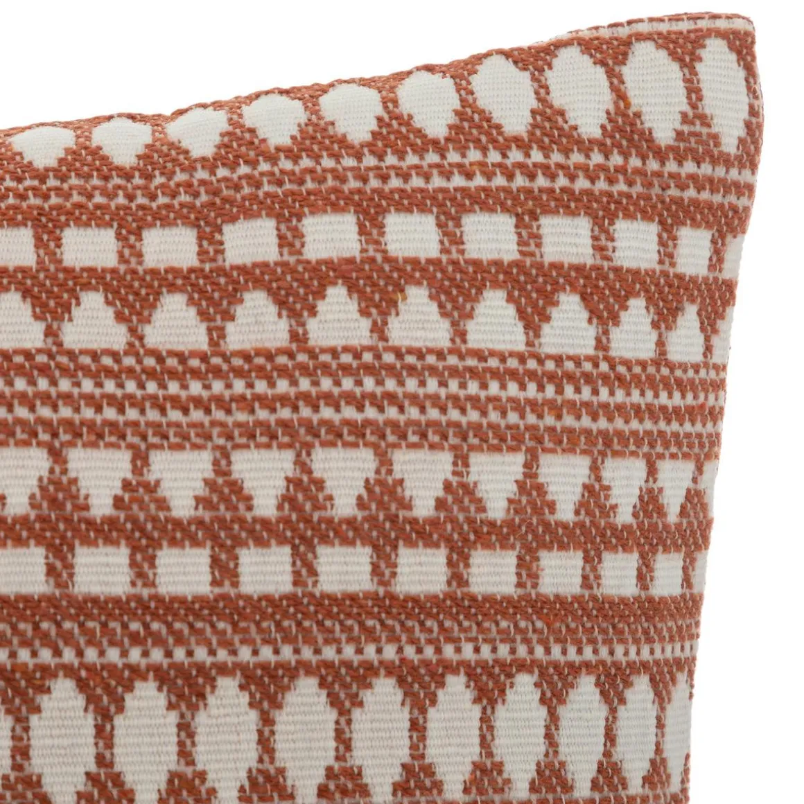 COUSSIN COTON JACQUARD MICAH TERRACOTTA 30X50CM