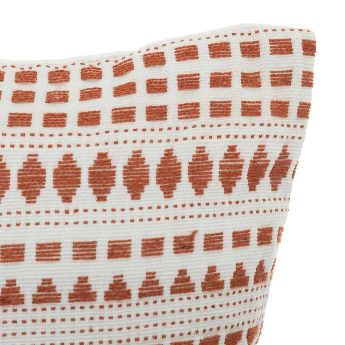 COUSSIN COTON JACQUARD MICAH TERRACOTTA 38X38CM