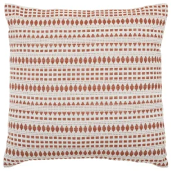 COUSSIN COTON JACQUARD MICAH TERRACOTTA 38X38CM