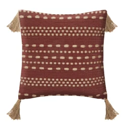 COUSSIN COTON JUTE BOTANIC TERRACOTTA 40X40CM