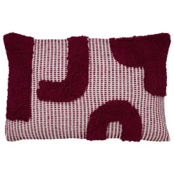 COUSSIN COTON TUFTE POPPY VIOLET 38X58CM