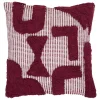 COUSSIN COTON TUFTE POPPY VIOLET 50X50CM