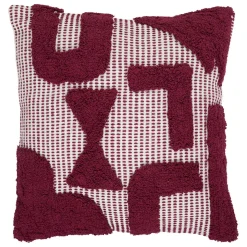 COUSSIN COTON TUFTE POPPY VIOLET 50X50CM