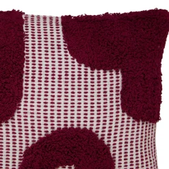 COUSSIN COTON TUFTE POPPY VIOLET 50X50CM