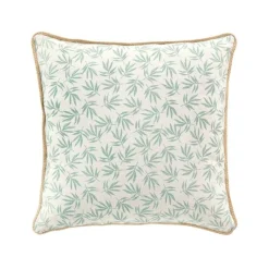 COUSSIN DEHOUSABLE 45X45CM IMPRIME ET JUTE MADDY SAUGE