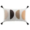 COUSSIN DEHOUSSABLE POMPONS 30X50CM UNI ET FANTAISIE LUMIS