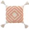 COUSSIN DEHOUSSABLE POMPONS 40X40CM TUFTE ATHENA MARSELA