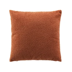 COUSSIN DEHOUSSABLE 45X45CM BOUCLETTE UNIE WOOLY TERRACOTTA