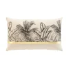 COUSSIN DEHOUSSABLE 30X50CM COTON POLYESTER IMPRIME PAPAYA