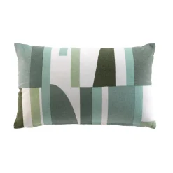 COUSSIN DEHOUSSABLE 30X50CM IMPRIME ENIGMA SAUGE