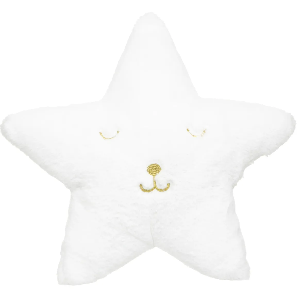 COUSSIN ETOILE FOURRURE BLANC