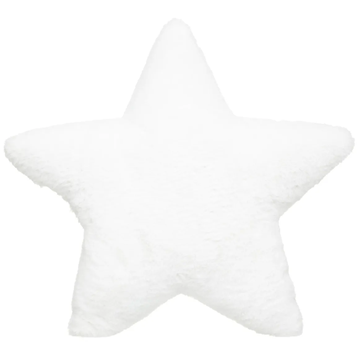 COUSSIN ETOILE FOURRURE BLANC