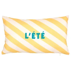 COUSSIN EXTERIEUR L ETE JAUNE 30X50CM