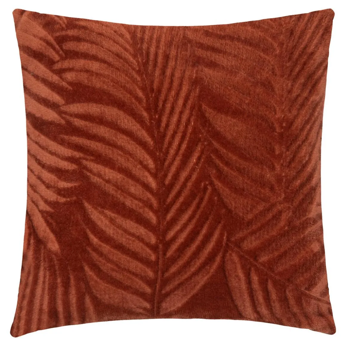 COUSSIN FLANEL BRUSH ZOA TERRACOTTA 40X40CM