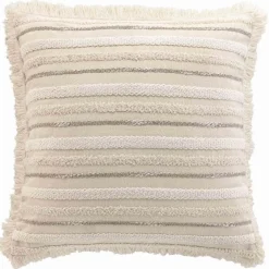 COUSSIN FRANGES 60X60CM ATLAS NATUREL