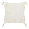 COUSSIN GAZE BRODE OR IVOIRE 40X40CM