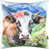 COUSSIN GINETTE MULTICOLORE 50X50CM