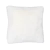 COUSSIN IMITATION PEAU DE LAPIN 40X40CM BLANC