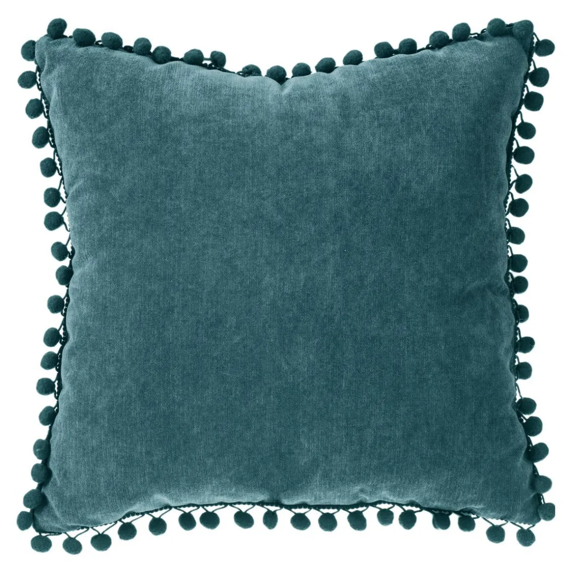 COUSSIN POMPONS CANARD 40X40CM