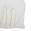 COUSSIN RECTANGLE DOUBLE GAZE COTON BLANC